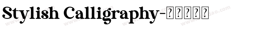 Stylish Calligraphy字体转换